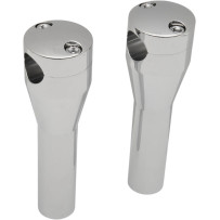 Handlebar Riser Sockets — 1" clamping diameter, 1/2-20 thread, 6" rise, Chrome