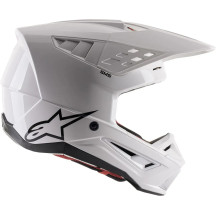 Supertech M5 Solid Helmet — S, White