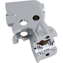 Clutch Lever Bracket — Left mount, Chrome