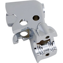 Clutch Lever Bracket — Left mount, Chrome