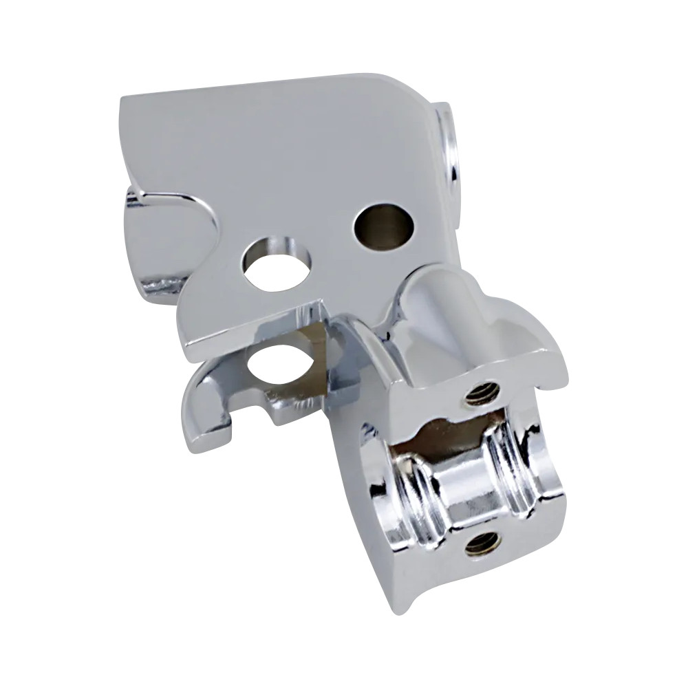 Clutch Lever Bracket — Left mount, Chrome