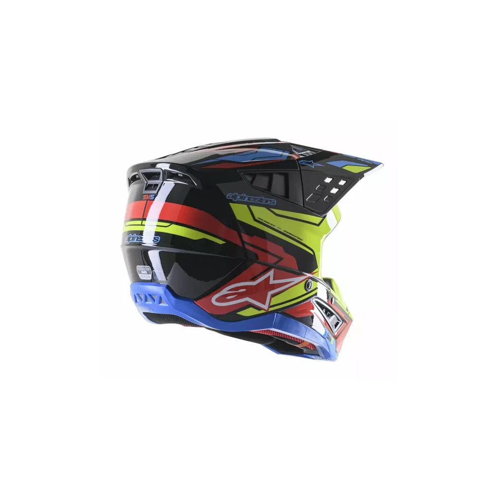 Casco Supertech M5 Action 2 — Talla S, Acabado brillante multicolor