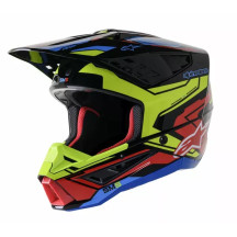 Supertech M5 Action 2 Casco — Talla XL, Negro/Amarillo/Rojo, Brillo
