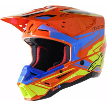 Supertech M5 Action 2 Casco — Talla S, Naranja, Brillo