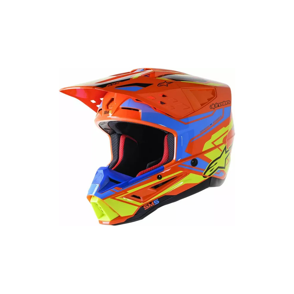Supertech M5 Action 2 Casco — Talla L, Naranja brillo