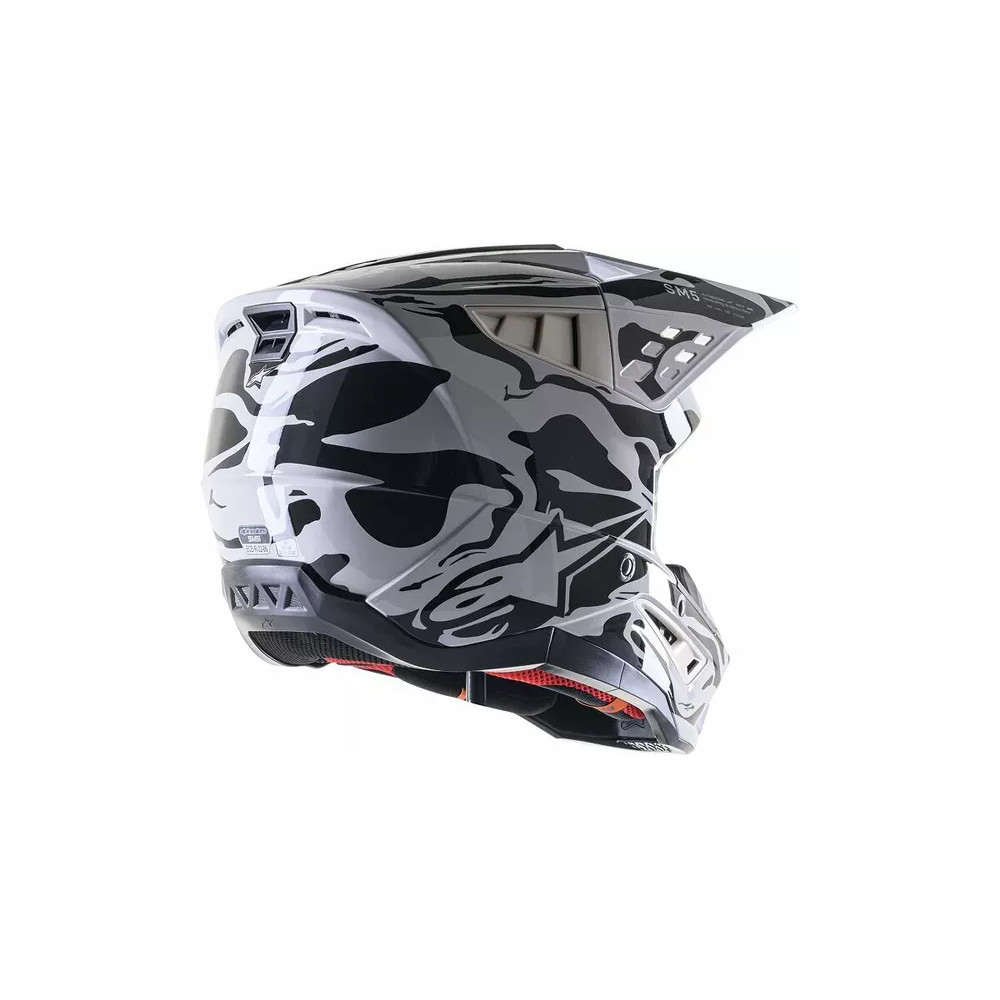 Casco Supertech M5 Mineral — Talla L, Blanco brillo