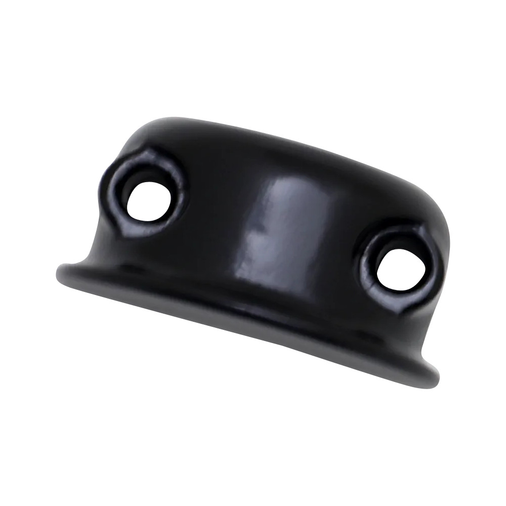 Brake/Clutch Control Clamp Half — Brake, Clutch, Perch, Black, Polished