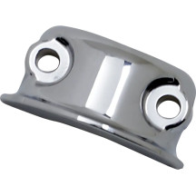 Brake/Clutch Control Clamp Half — Chrome