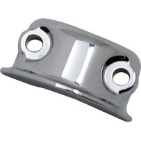 Brake/Clutch Control Clamp Half — Chrome