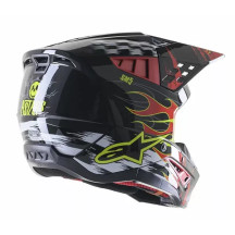 Casco Supertech M5 Rash — Talla L, Negro brillo