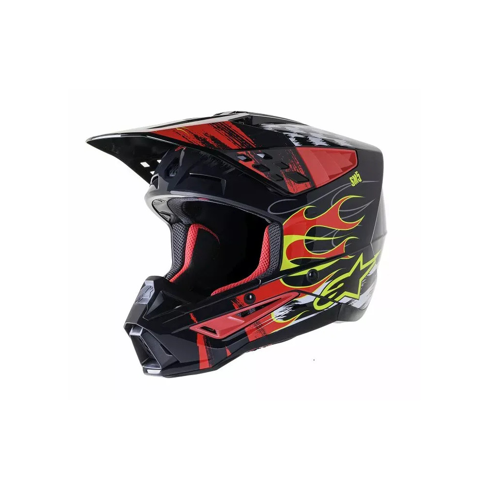 Casco Supertech M5 Rash — XL, Negro, MX