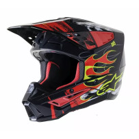 Casco Supertech M5 Rash — 2XL, Negro brillante