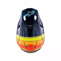 Supertech M10 TLD 25 MIPS® Casco — M, Azul, Naranja, Amarillo, Brillo