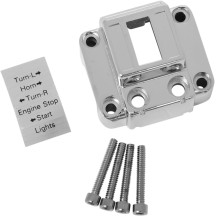 Handlebar Switch Housing — 25.4 mm (1"), Chrome