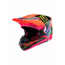 Supertech M10 Deegan MIPS® Casco — Talla L, calota de composite de carbono, Naranja, Rosa, Púrpura