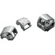 Kit de carcasa de interruptores para manillar — 25.4 mm (1\") abrazadera, cromado