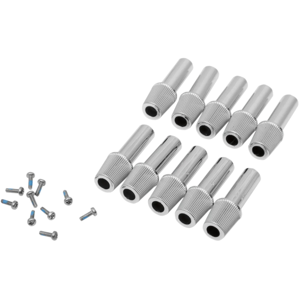 Replacement Reset Knobs — Chrome, Trip Meter, 10 Pack