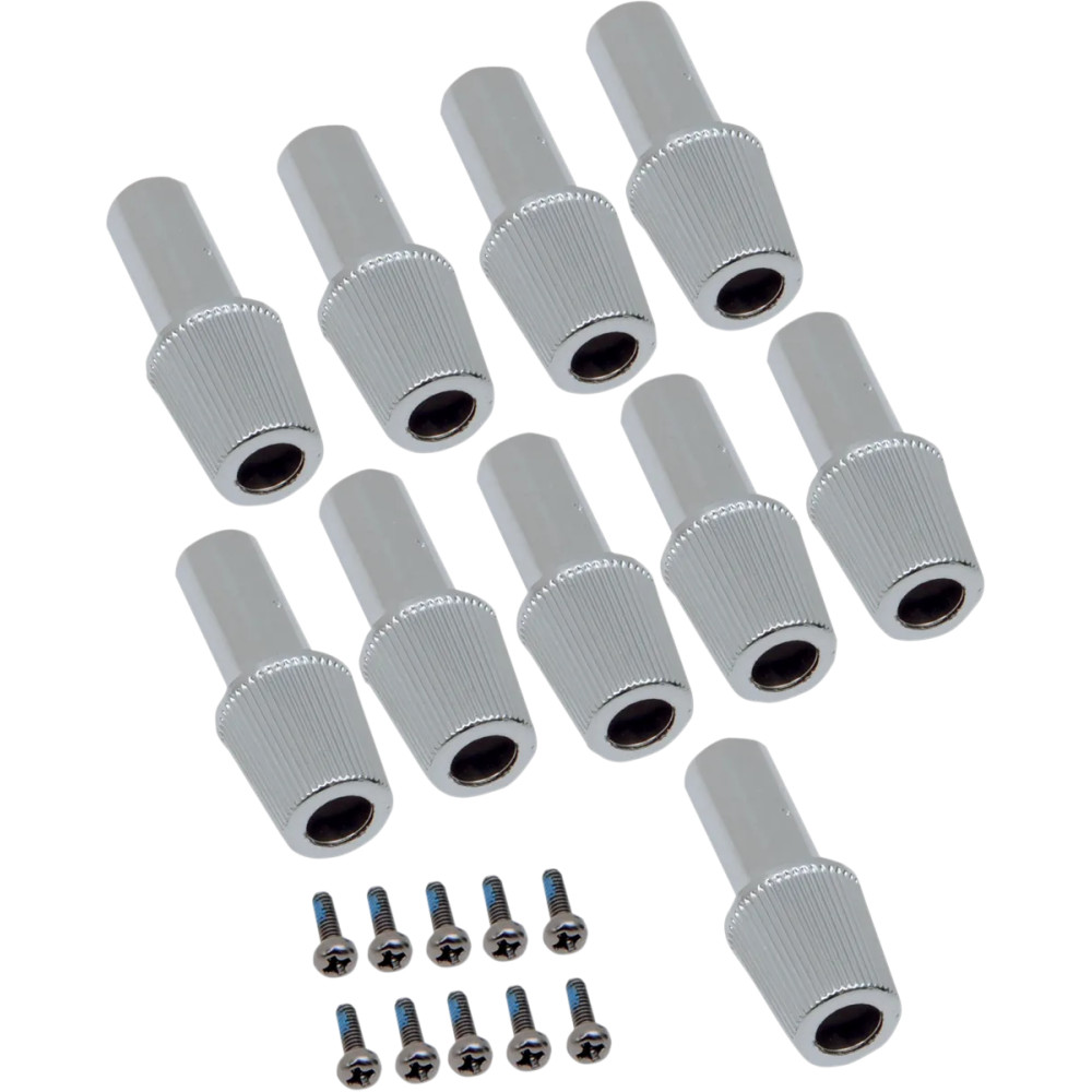 Replacement Reset Knobs — Chrome, Speedometer, 10-pack