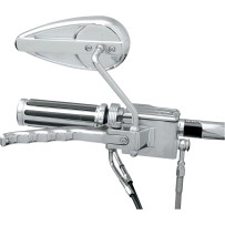 Teardrop Mirror — Chrome, 5/16"-18 thread, 15 cm (6")