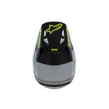 Casco juvenil SM3 Radium — Juvenil M, Mate Negro, Gris, Amarillo