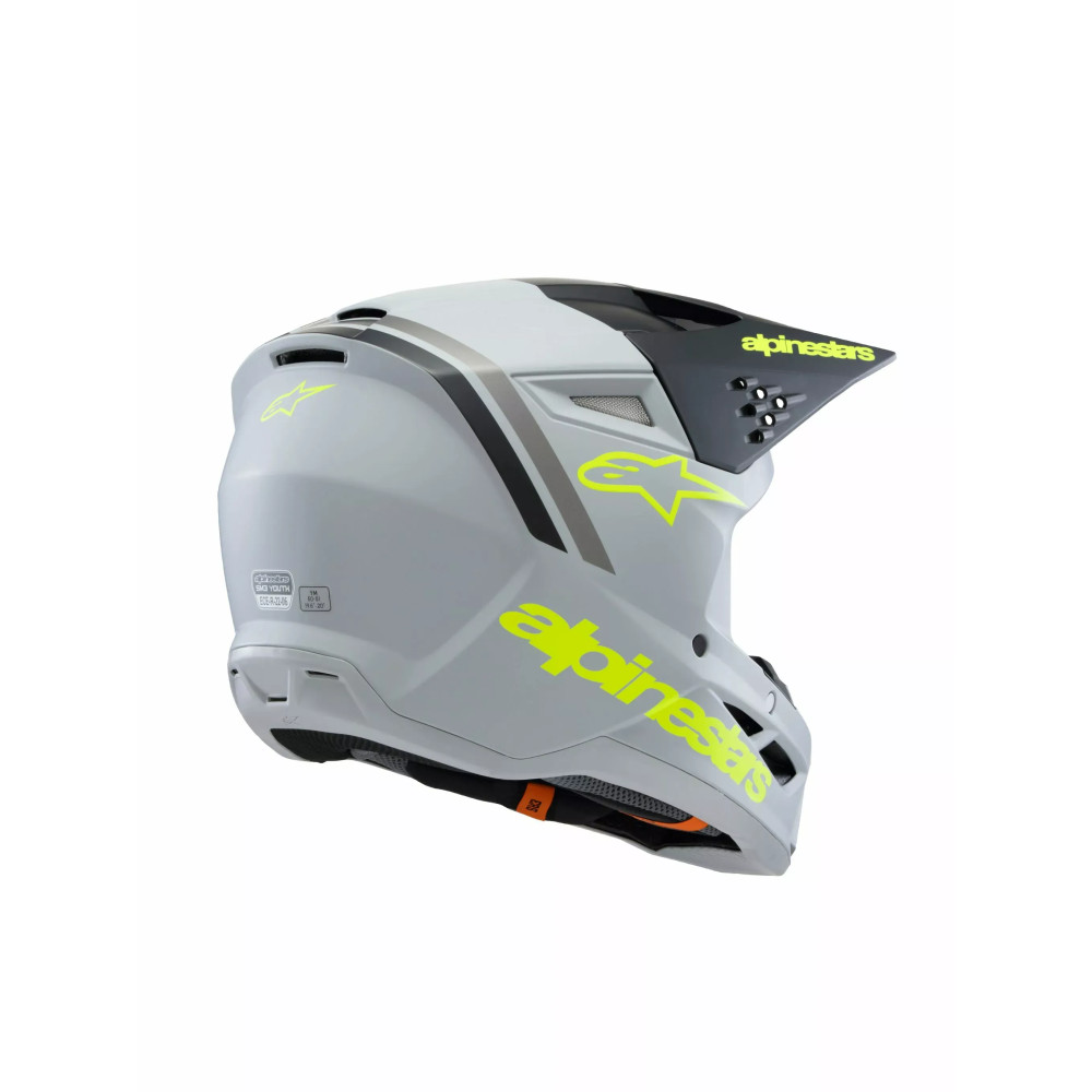 Casco Juvenil SM3 Radium — Talla L, amarillo mate