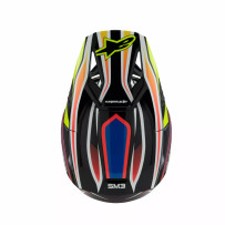 Youth SM3 Wurx Helmet — Youth M, Yellow, Blue, Black