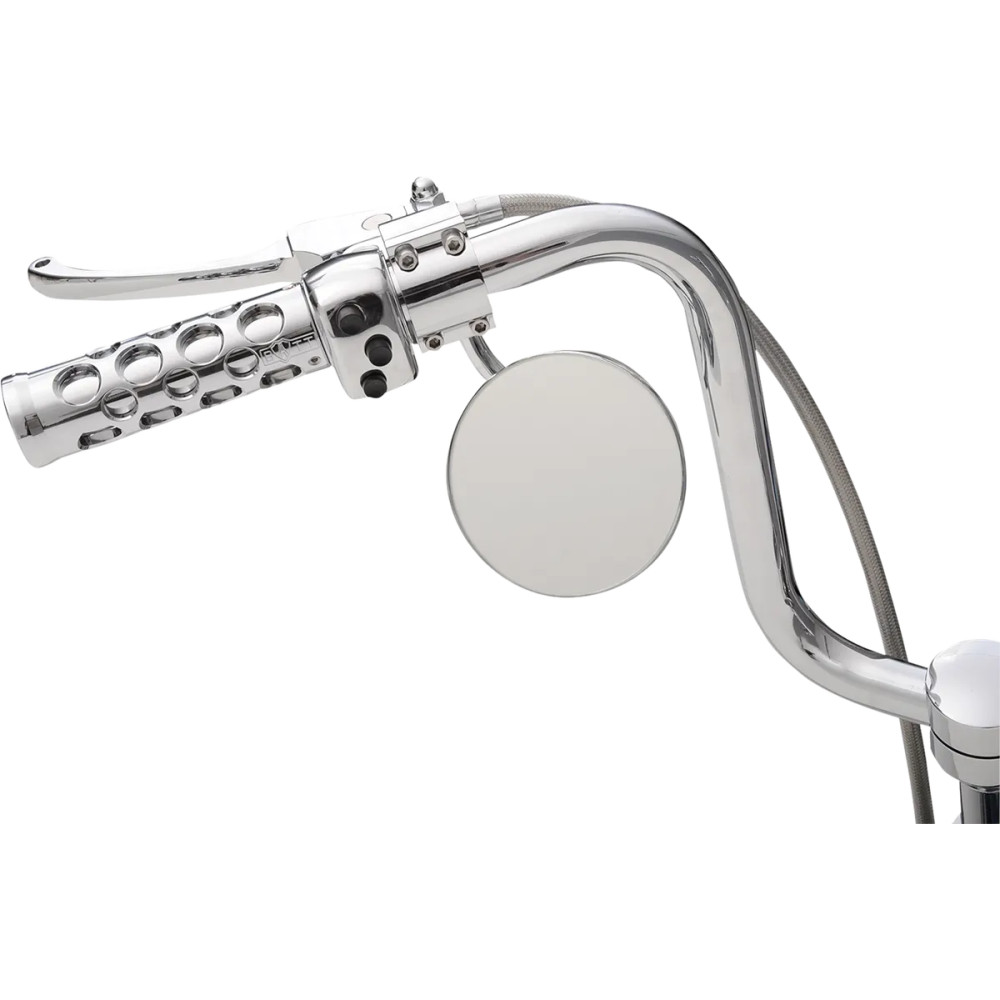 Custom Mirror — 4" mirror head, 5/16"-18 thread, Chrome