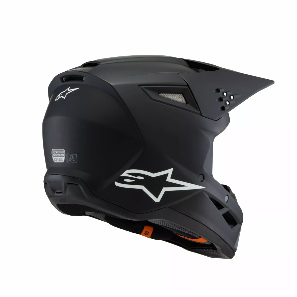 Casco juvenil SM3 Solid — Talla S, Negro mate
