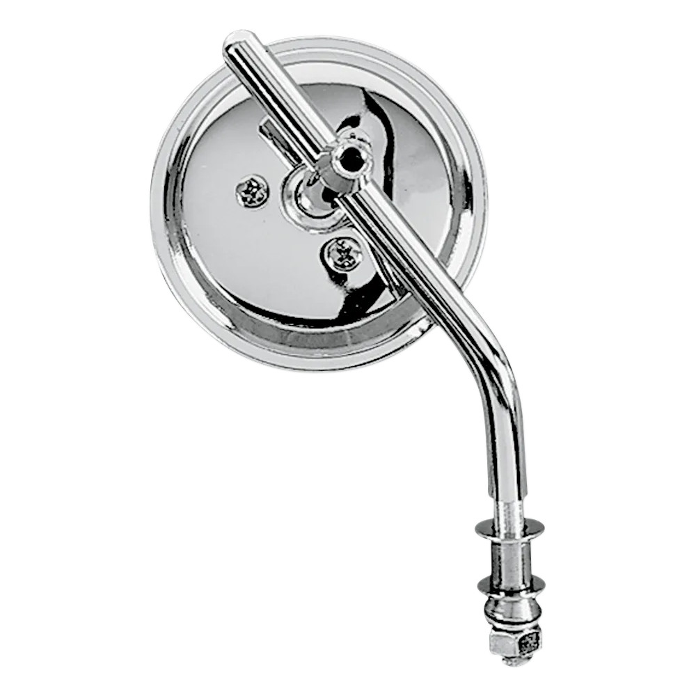 Custom Mirror — 76 mm (3") head, 5/16"-18 thread, 12.5 cm (5") stem, Chrome