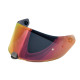 Devil & Hyper Helmet Visor — One Size, Fits Premier Devil and Hyper helmets, Red, Chrome