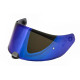 Devil & Hyper Helmet Visor — One Size, Blue, Chrome