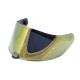 Visor para cascos Devil y Hyper — Talla única, dorado cromado, Compatible con Premier Devil y Hyper