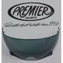 Visera interior vintage — Talla única, ahumado, cromado