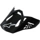Supertech M10/Supertech M8 Helmet Visor — One Size, Gloss Black