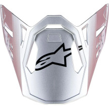 Supertech M10 Helmet Visor — Gloss Silver