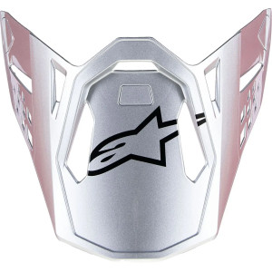 Supertech M10 Helmet Visor — Gloss Silver