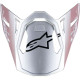 Supertech M10 Helmet Visor — Gloss Silver