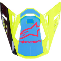Supertech M10 Helmet Visor — Black, Blue, Yellow, Gloss