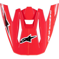 Supertech M5 Helmet Visor — Fits SM5, Black, Red