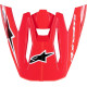 Supertech M5 Helmet Visor — Fits SM5, Black, Red