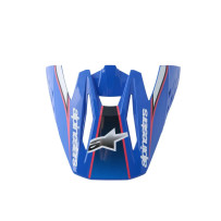 Visera para casco Supertech M5 — Compatible con SM5, Talla única, Azul brillo