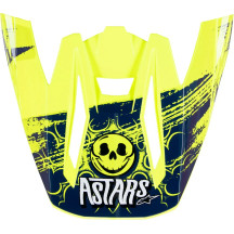 Visera Supertech M5 — Talla única, Compatible con SM5, Amarillo, Azul oscuro