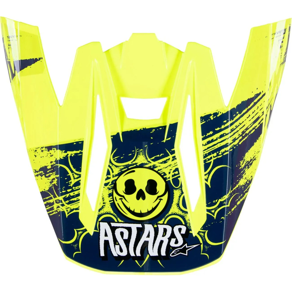 Visera Supertech M5 — Talla única, Compatible con SM5, Amarillo, Azul oscuro