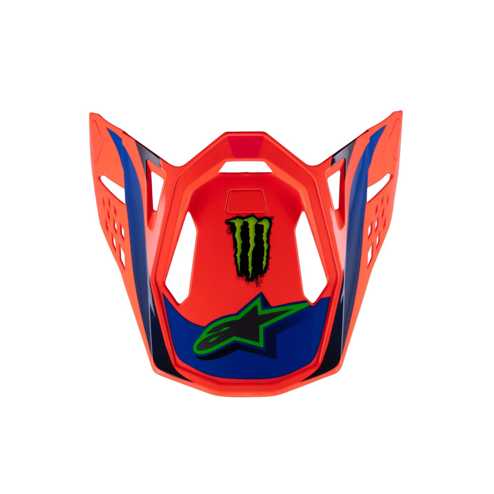 Visera para casco Supertech M10 Deegan — Compatible con Alpinestars S-M10 Deegan, Naranja/Rosa/Púrpura