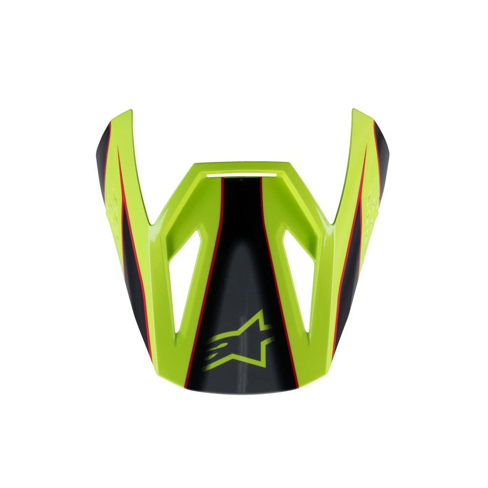 Youth SM3 Fray Helmet Visor — Adult, Black, Red, Yellow, 8980525-3051-