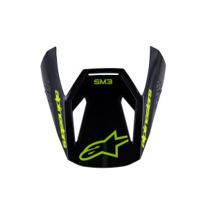 Youth SM3 Radium Helmet Visor — One Size, Fits SM3, Black gloss