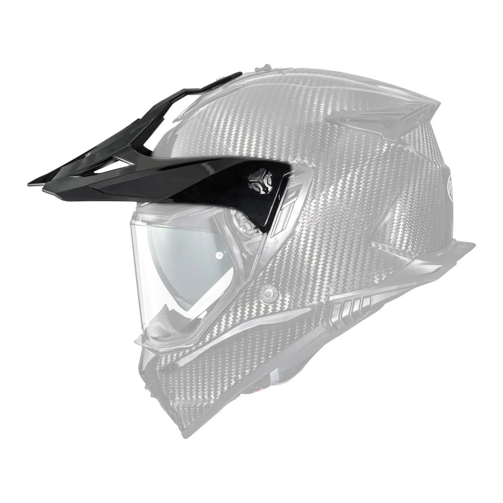 Visera para casco Discovery — Adulto, negro, brillo