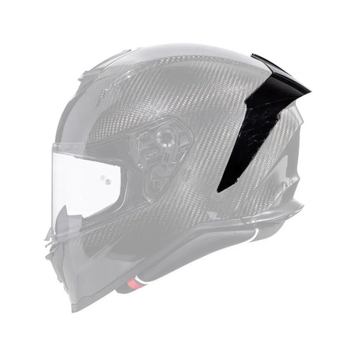 Hyper Helmet Spoiler — One Size, Black, Gloss finish, fits Premier Hyper Helmets