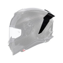 Alerón para casco Hyper — talla única, negro, acabado brillo, compatible con cascos Premier Hyper