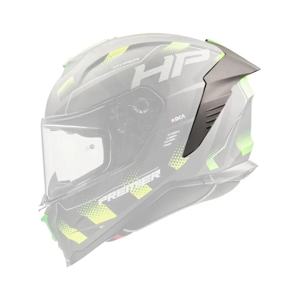 Alerón para casco Hyper — Talla única, Negro mate